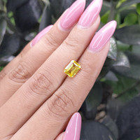 1.98 Ct. Yellow Sapphire from Madagascar Life Style