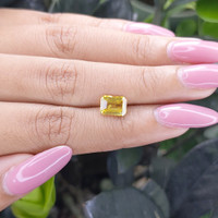 1.98 Ct. Yellow Sapphire from Madagascar Life Style