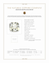 1.05 Ct. Yellow Sapphire from Ceylon (Sri Lanka) Scan Report