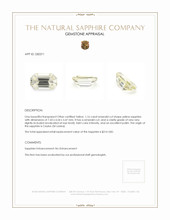 1.16 Ct. Yellow Sapphire from Ceylon (Sri Lanka) Appraisal