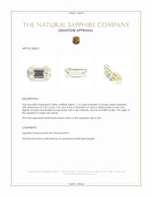 1.16 Ct. Yellow Sapphire from Ceylon (Sri Lanka) Appraisal