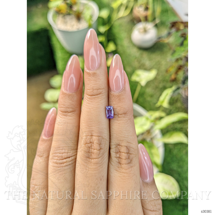 0.87 Ct. Pinkish Purple Sapphire from Ceylon (Sri Lanka)