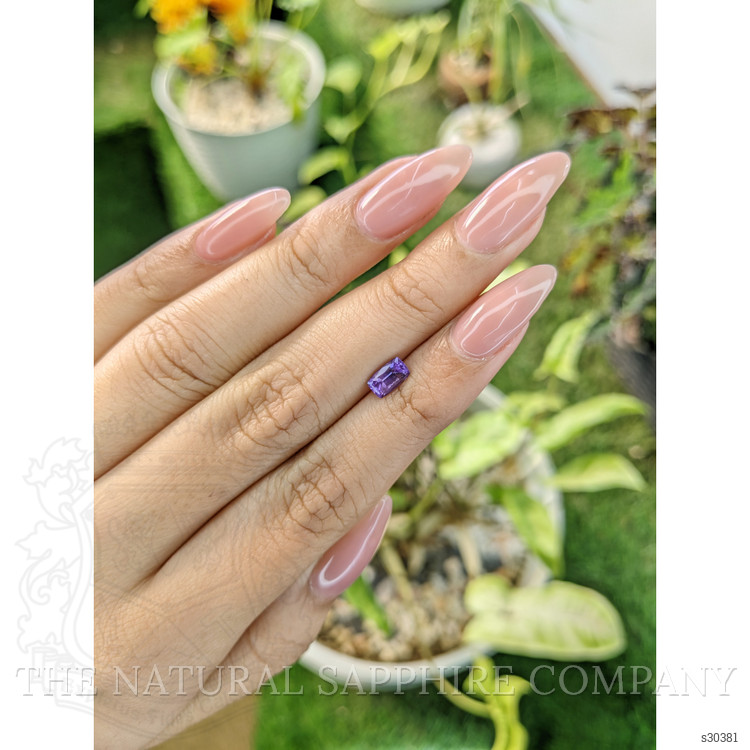 0.87 Ct. Pinkish Purple Sapphire from Ceylon (Sri Lanka)