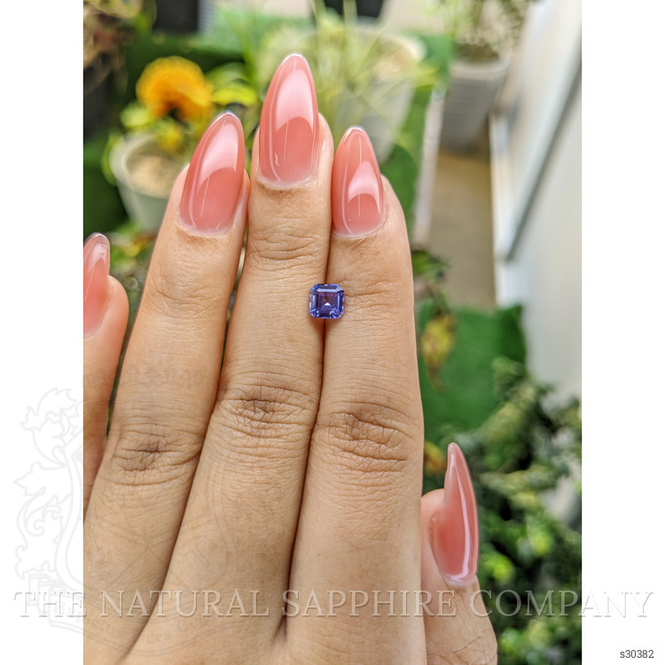 0.79 Ct. Violet Sapphire from Ceylon (Sri Lanka)