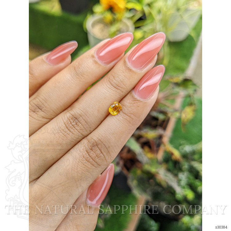 0.83 Ct. Yellow Sapphire from Ceylon (Sri Lanka)