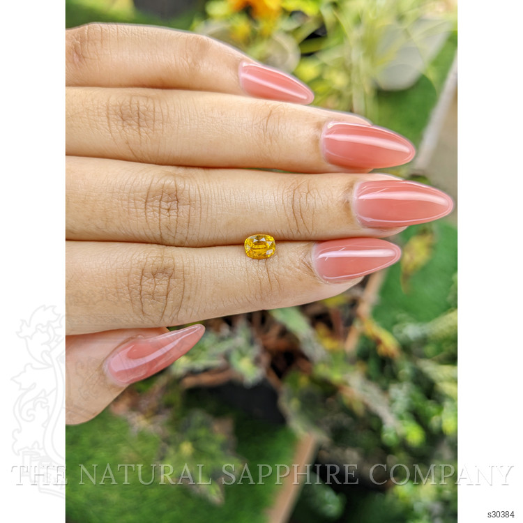 0.83 Ct. Yellow Sapphire from Ceylon (Sri Lanka)