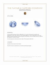 0.62 Ct. Blue Sapphire from Ceylon (Sri Lanka) Appraisal
