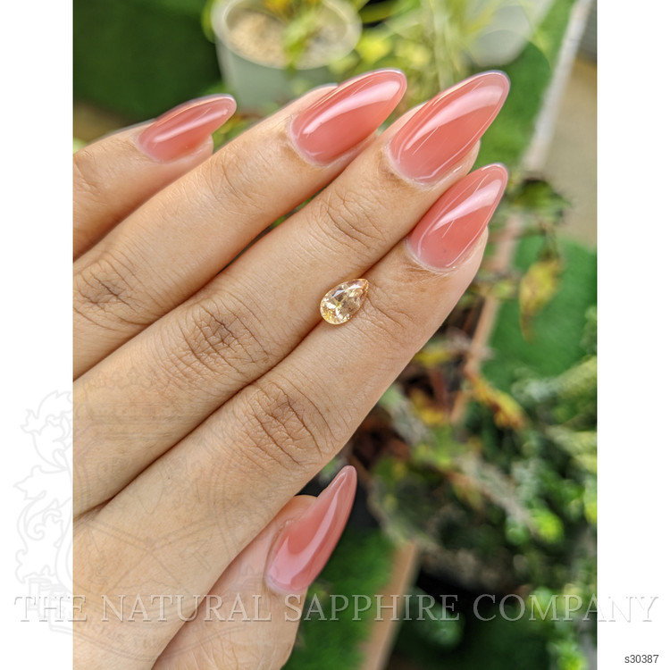 1.25 Ct. Peach Sapphire from Ceylon (Sri Lanka)