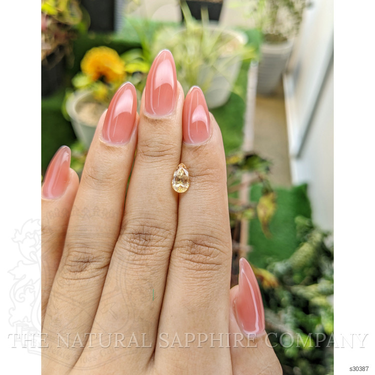 1.25 Ct. Peach Sapphire from Ceylon (Sri Lanka)