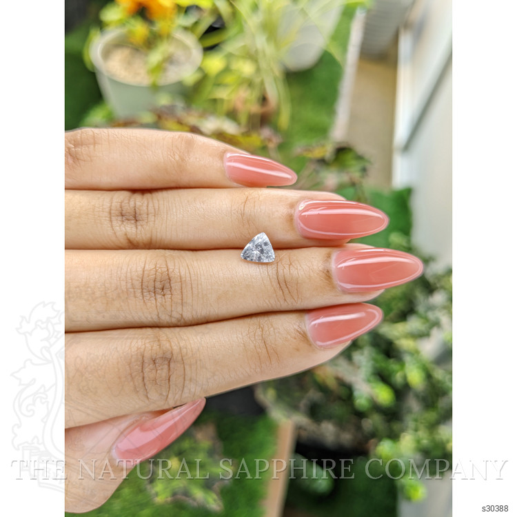 1.09 Ct. White Sapphire from Ceylon (Sri Lanka)