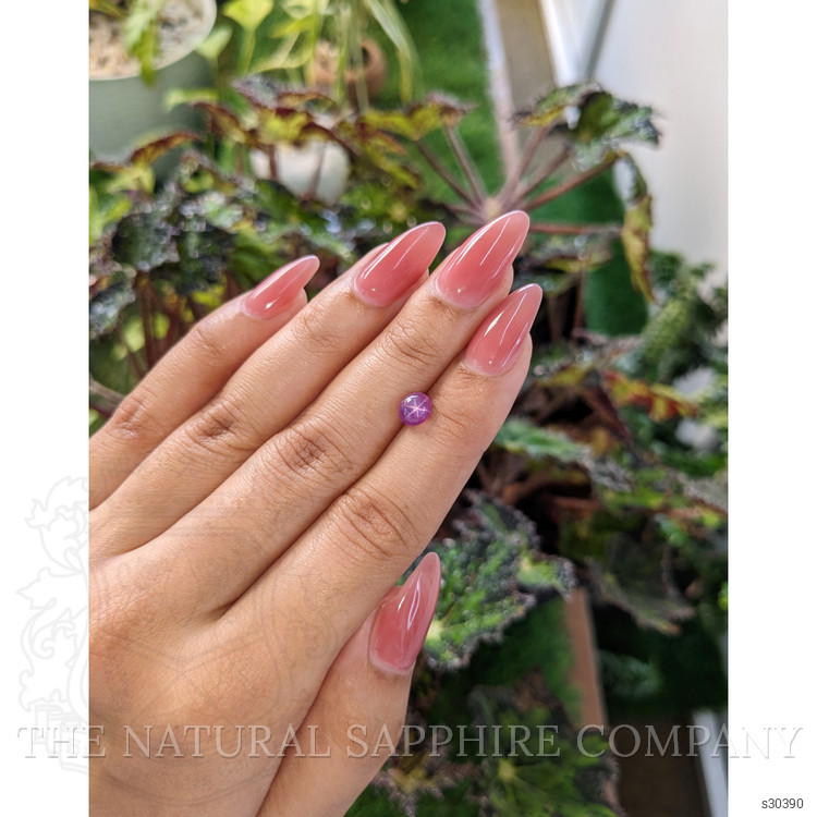 1.53 Ct. Pinkish Purple Star Sapphire from Ceylon (Sri Lanka)
