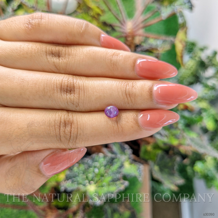 1.53 Ct. Pinkish Purple Star Sapphire from Ceylon (Sri Lanka)
