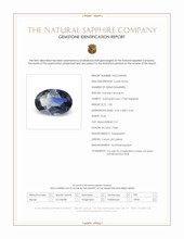 1.00 Ct. Bi Color / Parti Sapphire from Ceylon (Sri Lanka) Scan Report