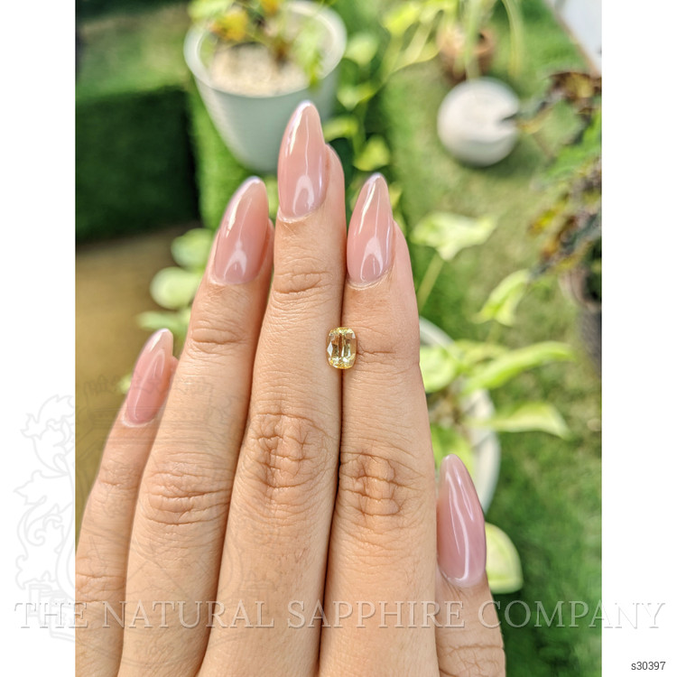 0.92 Ct. Yellow Sapphire from Ceylon (Sri Lanka)
