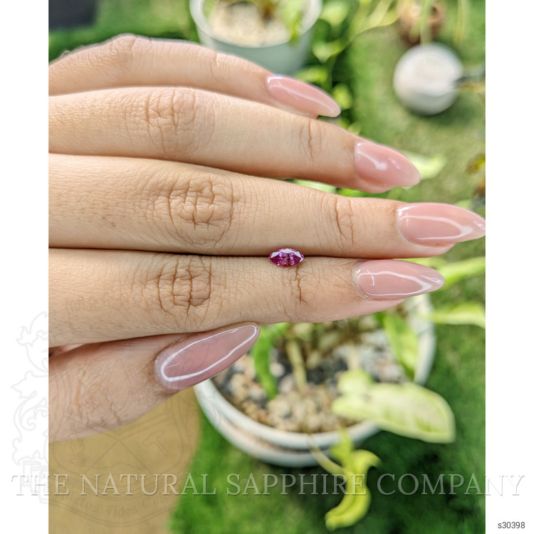 0.51 Ct. Purplish Pink Sapphire from Ceylon (Sri Lanka)