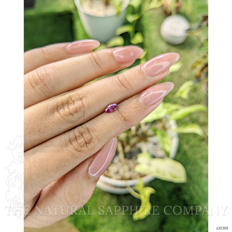 0.51 Ct. Purplish Pink Sapphire from Ceylon (Sri Lanka)