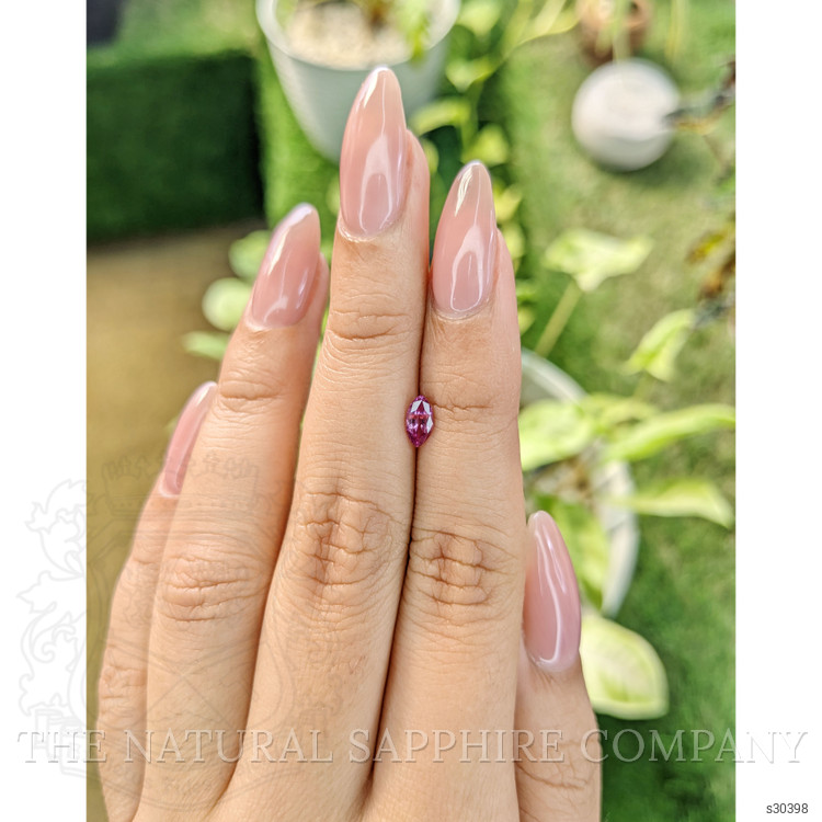 0.51 Ct. Purplish Pink Sapphire from Ceylon (Sri Lanka)