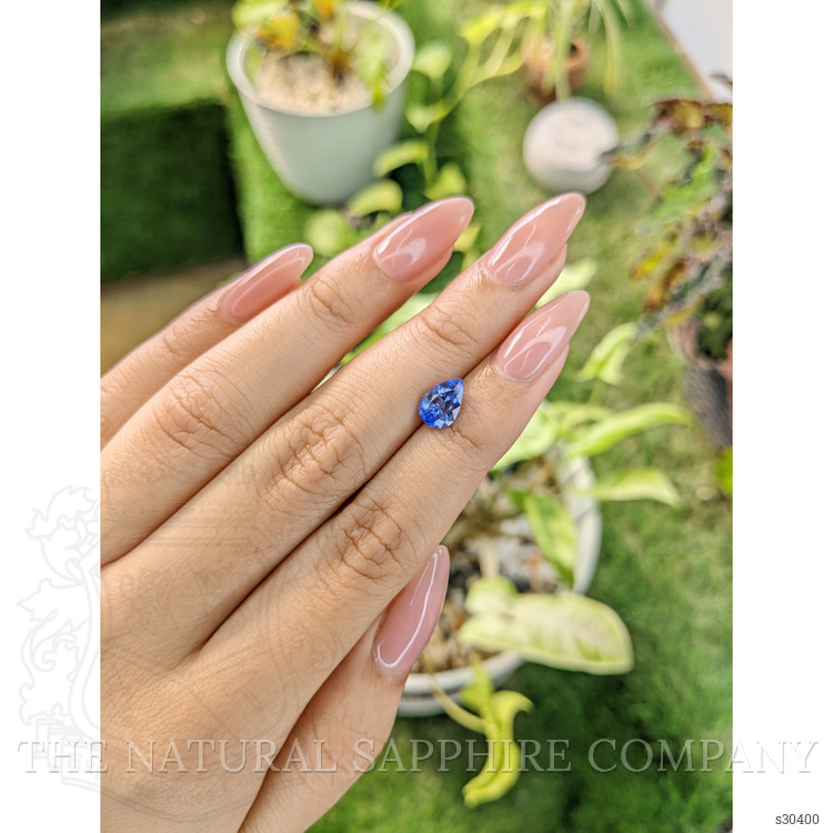 1.66 Ct. Blue Sapphire from Ceylon (Sri Lanka)
