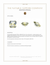 0.65 Ct. Bi Color Sapphire from Ceylon (Sri Lanka) Appraisal