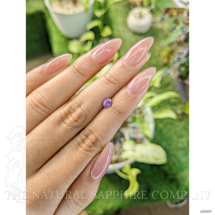 0.62 Ct. Pinkish Purple Sapphire from Ceylon (Sri Lanka)