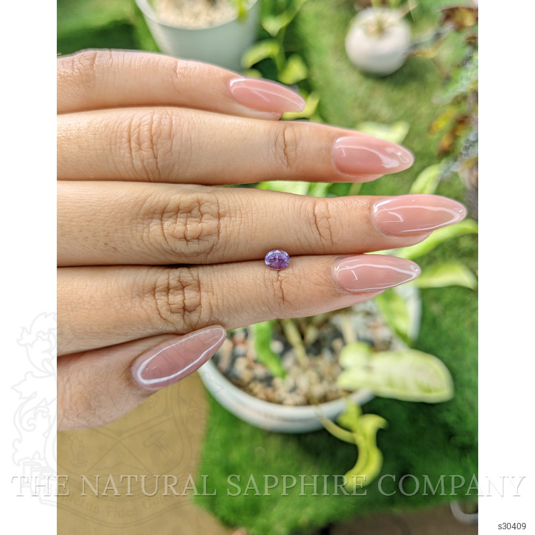 0.62 Ct. Pinkish Purple Sapphire from Ceylon (Sri Lanka)