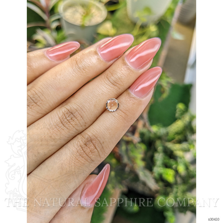 0.71 Ct. Peach Sapphire from Ceylon (Sri Lanka)