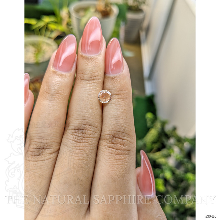 0.71 Ct. Peach Sapphire from Ceylon (Sri Lanka)