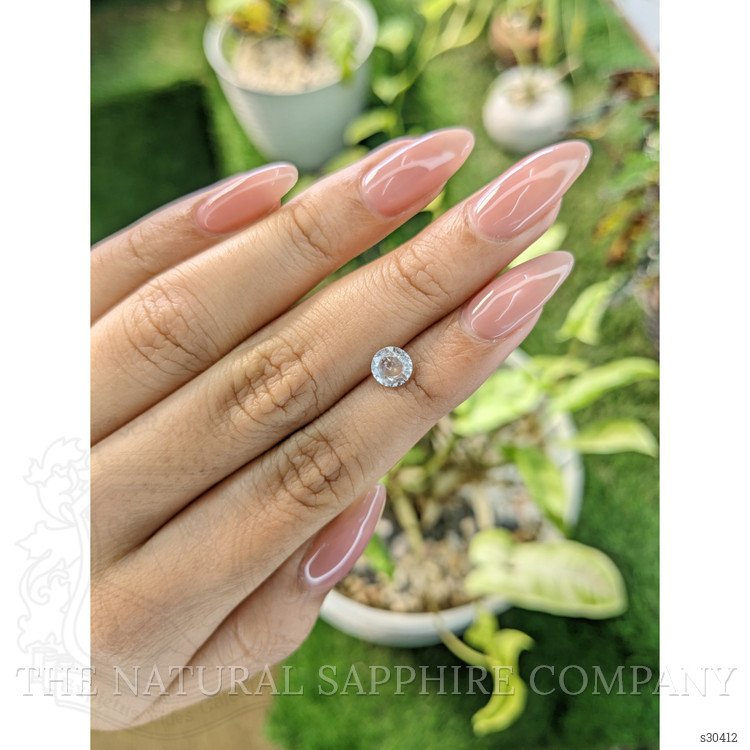 0.93 Ct. White Sapphire from Ceylon (Sri Lanka)