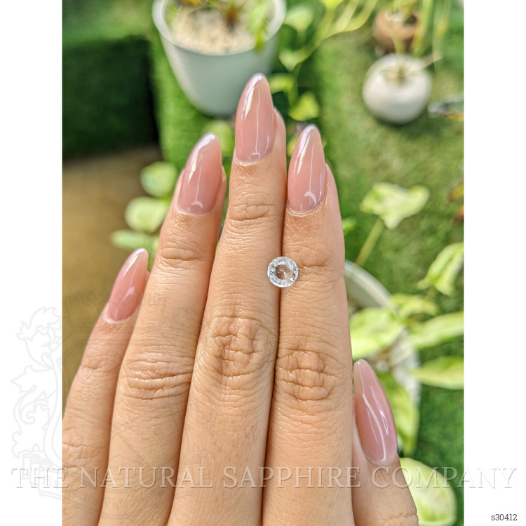 0.93 Ct. White Sapphire from Ceylon (Sri Lanka)