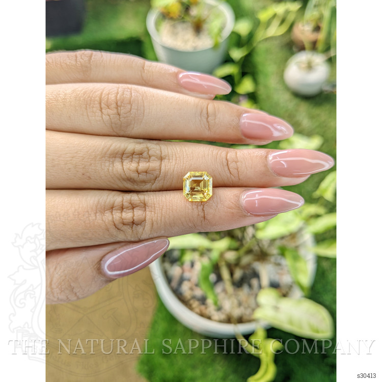 3.45 Ct. Yellow Sapphire from Ceylon (Sri Lanka)