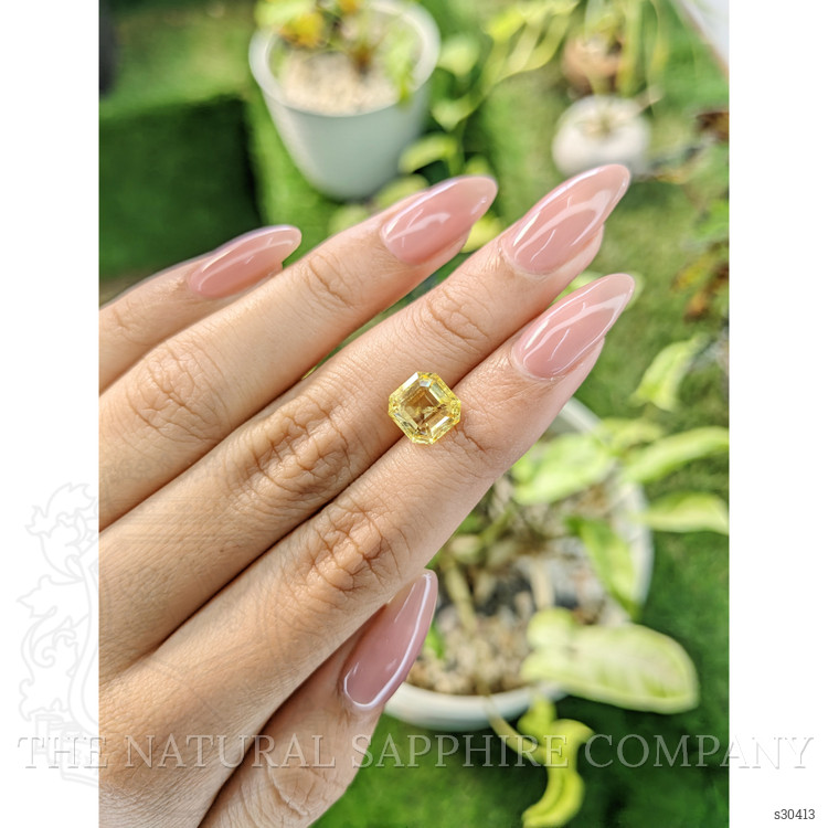 3.45 Ct. Yellow Sapphire from Ceylon (Sri Lanka)