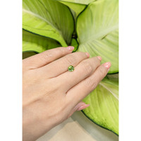 1.06 Ct. Yellowish Green Sapphire from Madagascar Life Style