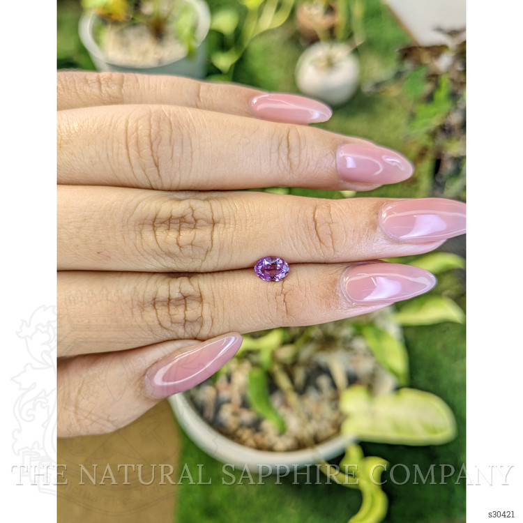 0.77 Ct. Pinkish Purple Sapphire from Ceylon (Sri Lanka)