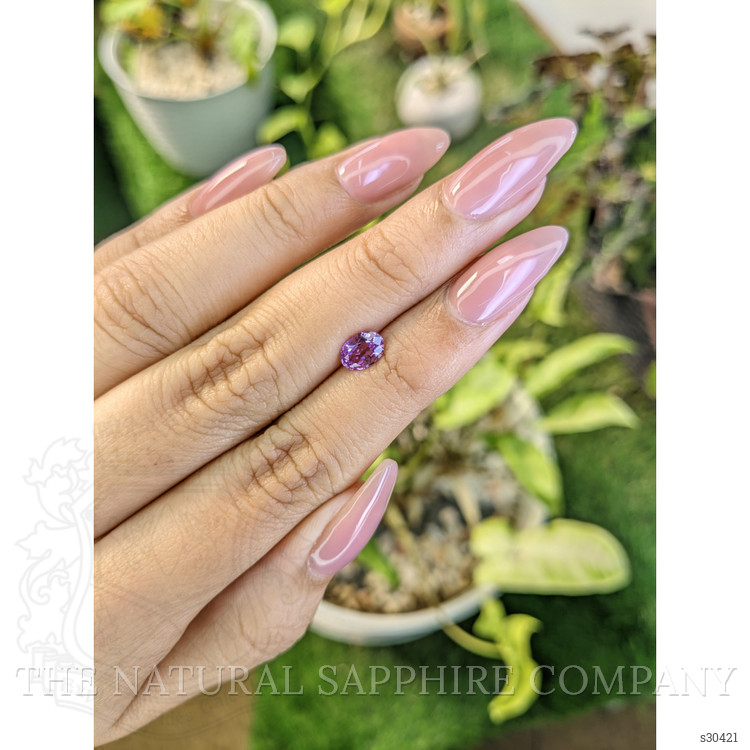0.77 Ct. Pinkish Purple Sapphire from Ceylon (Sri Lanka)