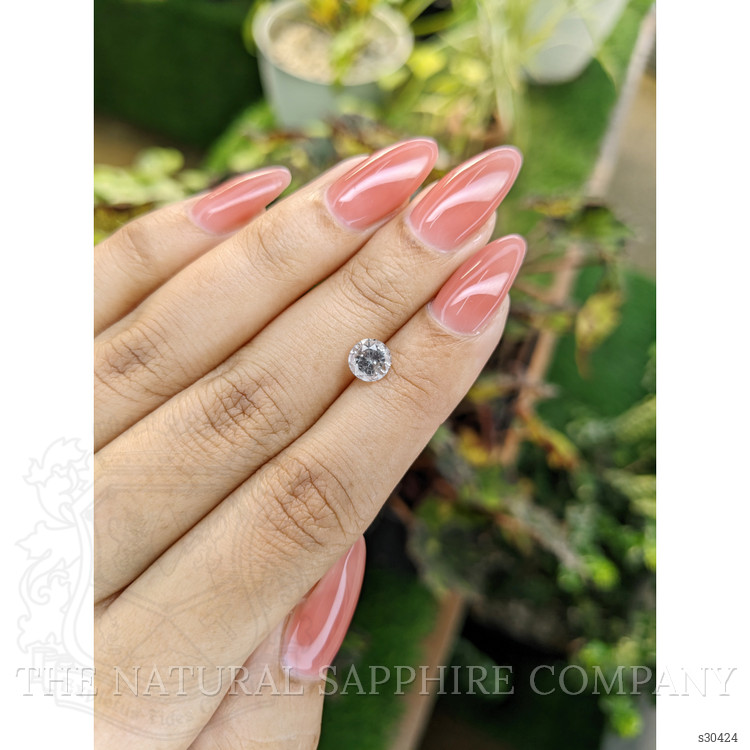 1.24 Ct. White Sapphire from Ceylon (Sri Lanka)