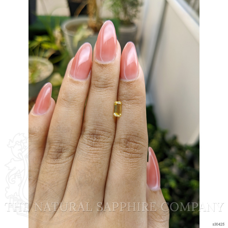 0.77 Ct. Yellow Sapphire from Ceylon (Sri Lanka)