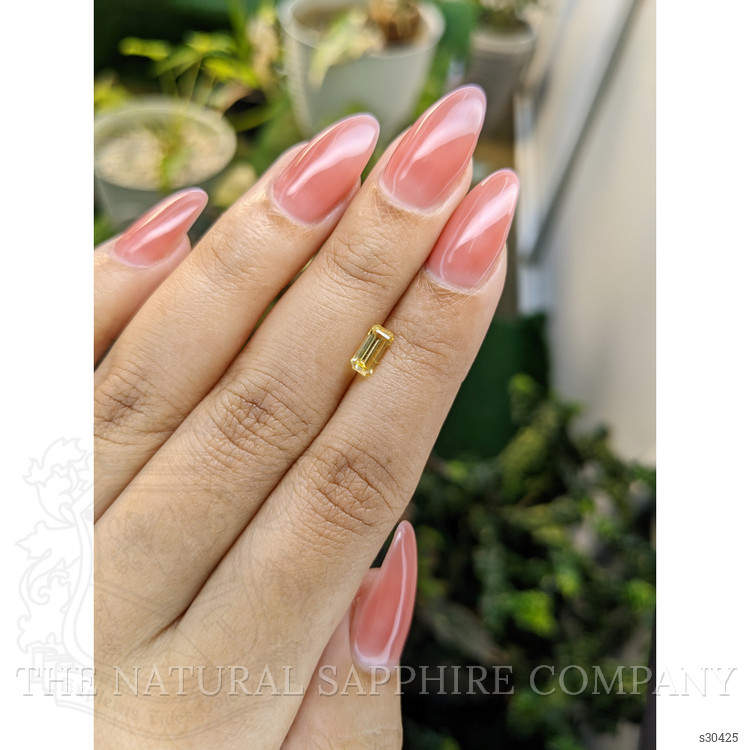 0.77 Ct. Yellow Sapphire from Ceylon (Sri Lanka)