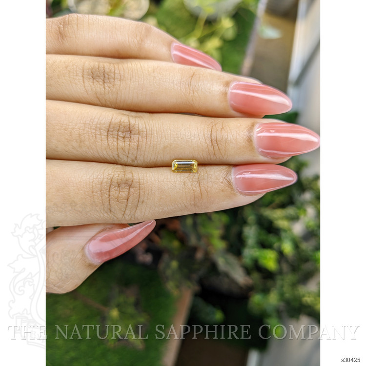 0.77 Ct. Yellow Sapphire from Ceylon (Sri Lanka)