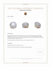 5.09 Ct. Grey Star Sapphire from Ceylon (Sri Lanka) Appraisal