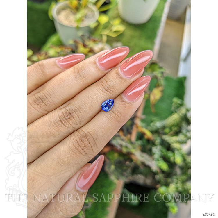 1.31 Ct. Blue Sapphire from Ceylon (Sri Lanka)