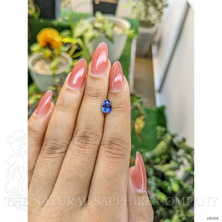 1.31 Ct. Blue Sapphire from Ceylon (Sri Lanka)