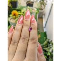 1.09 Ct. Purplish Pink Sapphire from Ceylon (Sri Lanka) Life Style
