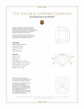 1.34 Ct. Pinkish Purple Sapphire from Ceylon (Sri Lanka) 3 D Scan Report