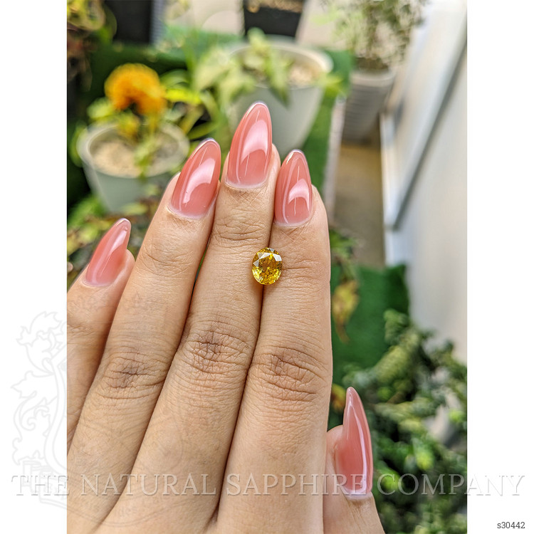 2.06 Ct. Yellow Sapphire from Ceylon (Sri Lanka)