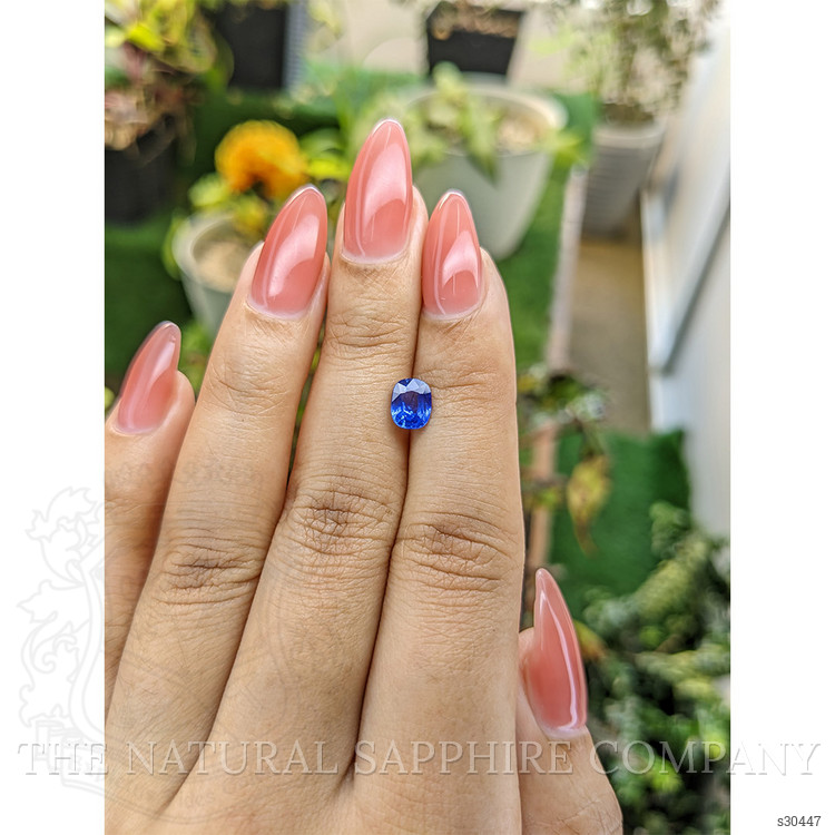1.14 Ct. Blue Sapphire from Ceylon (Sri Lanka)