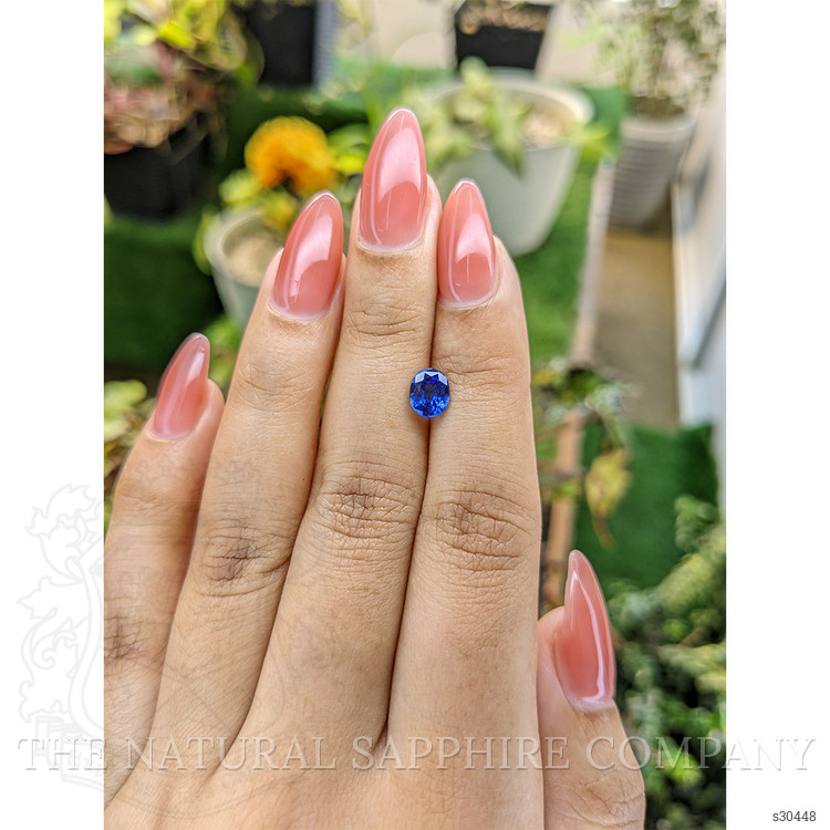 1.05 Ct. Blue Sapphire from Ceylon (Sri Lanka)