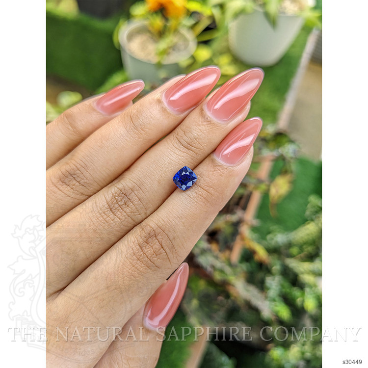 1.86 Ct. Blue Sapphire from Ceylon (Sri Lanka)