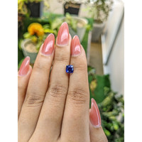 1.86 Ct. Blue Sapphire from Ceylon (Sri Lanka) Life Style