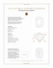 2.35 Ct. Blue Sapphire from Ceylon (Sri Lanka) 3 D Scan Report