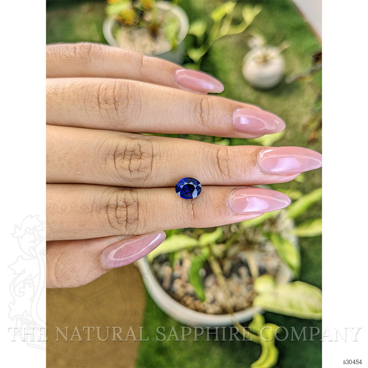 2.11 Ct. Blue Sapphire from Ceylon (Sri Lanka)
